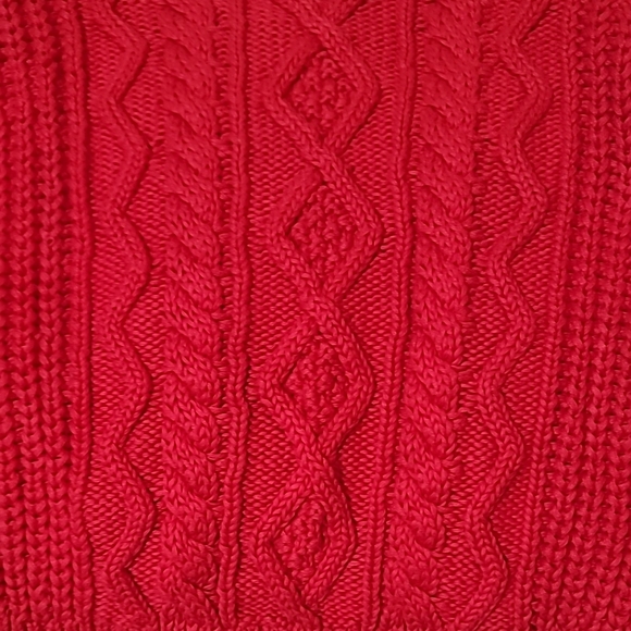 GAP, Red, Cable Knit Kids Sweater, Boy's Siz 5 - Picture 8 of 8